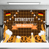 Braun Deutschland Flagge Oktoberfest Bier Festival Hintergrund